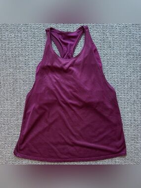 Lululemon Pushing Limits Tank in Marvel Purple Size 10 - 2 in 1 Bra Tank
